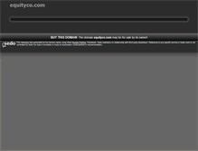 Tablet Screenshot of equityco.com